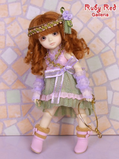 outfit only Ruby Red Galleria BJD Bleuette Purple 